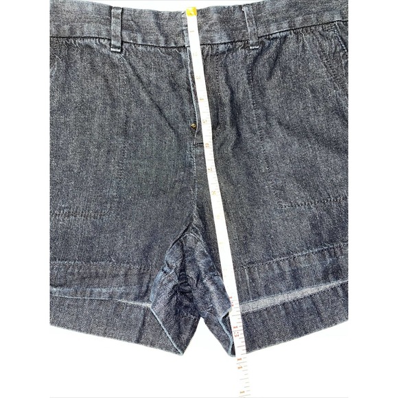 Ann Taylor Loft Cotton Blend Blue Dark Wash Shorts 26/2‎ - Picture 8 of 8